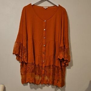 ODDY Bright Orange Lightweight Top